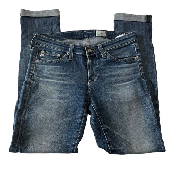 AG Adriano Goldschmied Womens Size 25 Stilt Roll Up Jeans Blue Denim Stretch - Picture 3 of 9